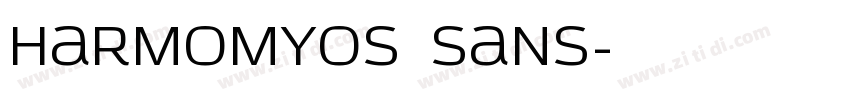 HarmomyOS Sans字体转换